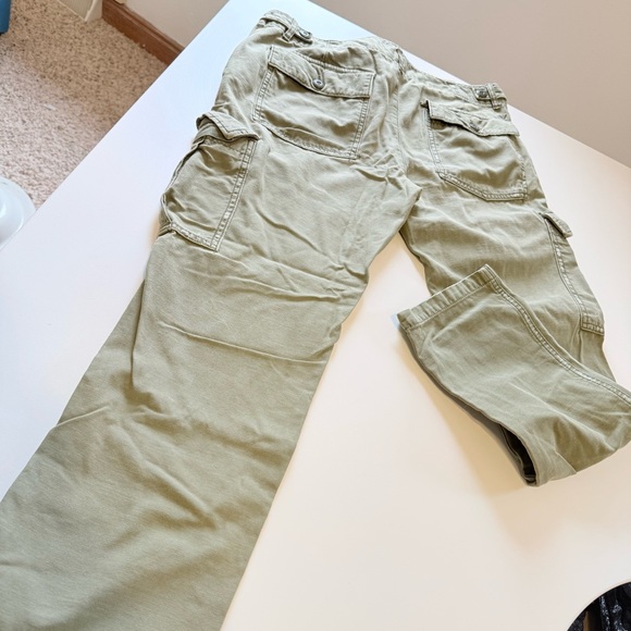 VNTG 2011 American Eagle Olive Green Cargo Pants - Straight Leg - Picture 12 of 15